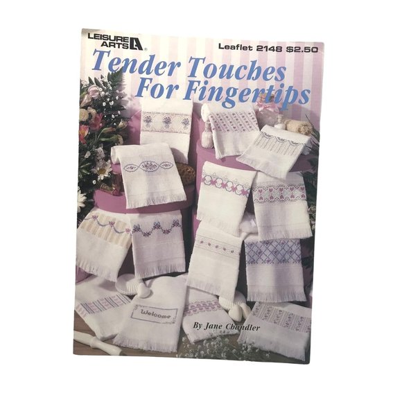 Vintage Cross Stitch Patterns, Tender Touches for Fingertips by Jane Chandler - Picture 1 of 2